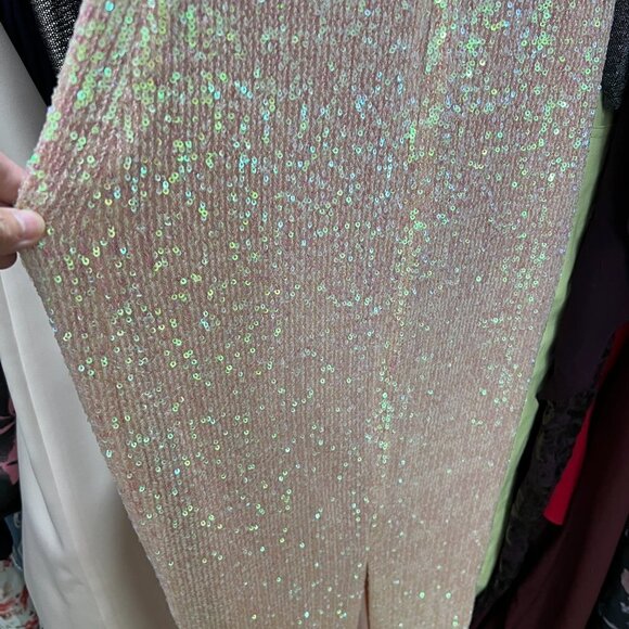 Nookie Supreme Maxi Sequins Cutout Dress Small in Sorbet $370 - Picture 8 of 9